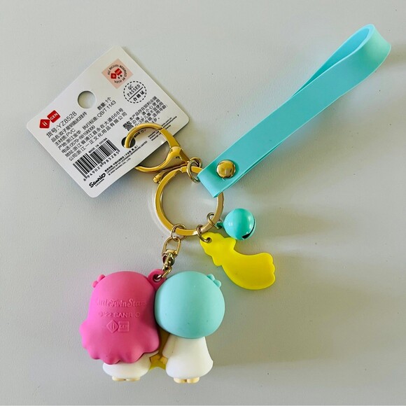 LITTLE TWIN STARS Keychain Keyring Key Fob Holder Bag Charm Accessories - Picture 2 of 2